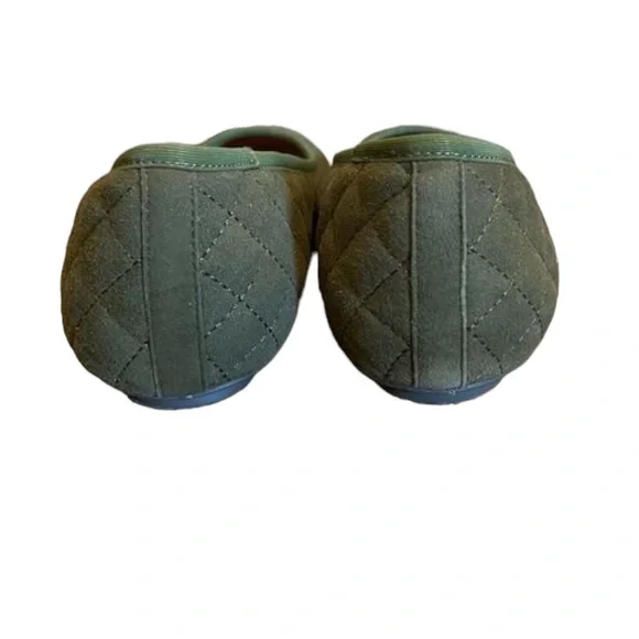 Vaneli Olive Green Slip on flats Womens Shoes Size 8.5 N preowned with box - Picture 5 of 8